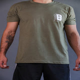 CLASSIC OG BRICKHOUSE BOXING CLUB T-SHIRT (ARMY GREEN)