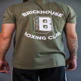 CLASSIC OG BRICKHOUSE BOXING CLUB T-SHIRT (ARMY GREEN)
