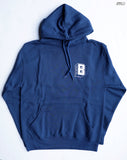 CLASSIC "B" BRICKHOUSE BOXING CLUB HOODED SWEATSHIRT – NAVY