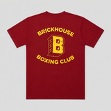 CLASSIC OG BRICKHOUSE BOXING CLUB T-SHIRT (CHERRY RED)