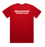 BRICKHOUSE BOXING CLUB SCRIPT T-SHIRT (RED)