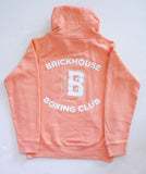 CLASSIC "B" BRICKHOUSE BOXING CLUB HOODED SWEATSHIRT – CORAL