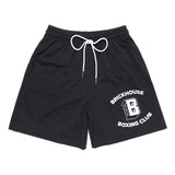 CLASSIC "B" BRICKHOUSE BOXING CLUB MESH SHORTS – BLACK