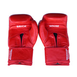 OFFICIAL BRICKHOUSE BOXING CLUB JAXON BOXING GLOVES (RED - 14 OUNCES)