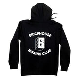 CLASSIC "B" BRICKHOUSE BOXING CLUB HOODED SWEATSHIRT – BLACK